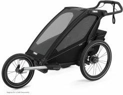Thule Chariot Sport 1-Seat Multisport Bike Trailer - Midnight Blac for Racks & Baskets -Bags & Luggage shop 10201021AU 4