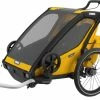 Thule Chariot Sport 2-Seat Multisport Bike Trailer - Spectra Yello for Racks & Baskets
