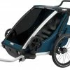 Thule Chariot Cross 2-Seat Multisport Bike Trailer - Majolica Blue for Racks & Baskets