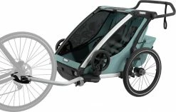 Thule Chariot Cross 2-Seat Multisport Bike Trailer - Alaska Blue for Racks & Baskets -Bags & Luggage shop 10202024AU 2