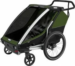 Thule Chariot Cab 2-Seat Multisport Bike Trailer - Cypress Green for Racks & Baskets -Bags & Luggage shop 10204021AU 3