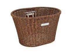 Electra Woven Plastic Basket - Dark Brown for Racks & Baskets