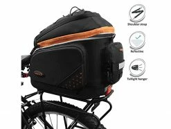 Ibera PakRak Expandable Commuter Bag IB-BA14 for Rear Pannier Bags -Bags & Luggage shop 81146 3