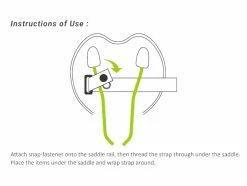 Birzman Anti-Slip Bundle Strap w/ Snap Fastener for Saddle Bags -Bags & Luggage shop 84931 4