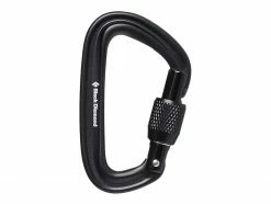 Black Diamond LiteForge Screwgate Carabiner - Black for Bags & Luggage - Accessories